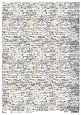 CIAO BELLA - RICE PAPER A3 STONE WALL