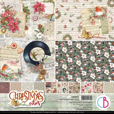 CIAO BELLA - CHRISTMAS VIBES PAD 12X12 8/PKG