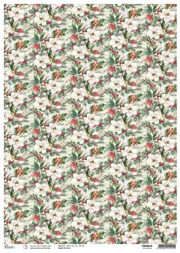 CIAO BELLA - RICE PAPER A3 RED BERRIES