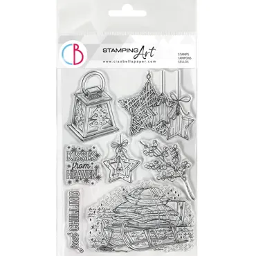 CIAO BELLA - CLEAR STAMP SET 6"X8" WINTER CHILL
