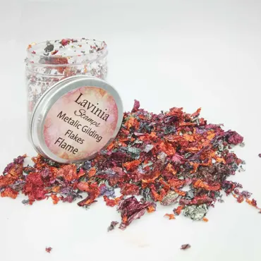 Lavinia - Metallic Gilding Flakes – Flame