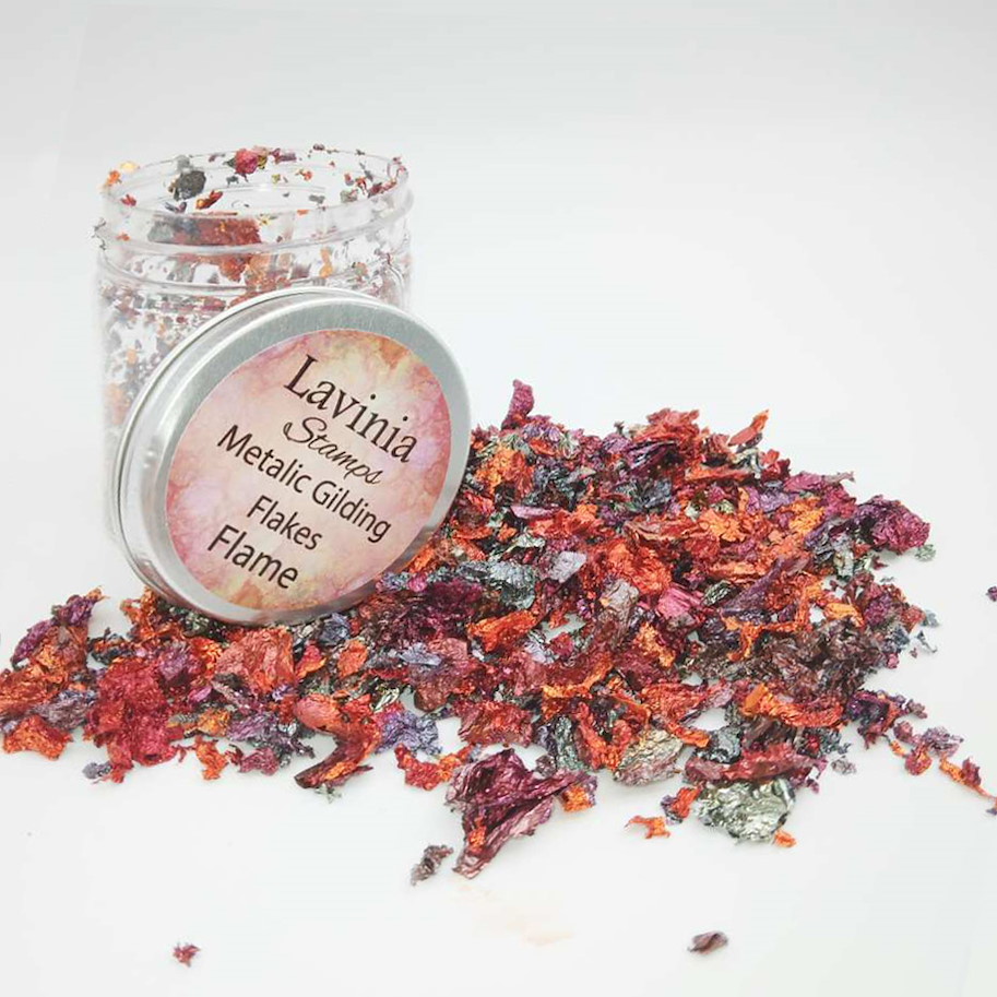 Lavinia - Metallic Gilding Flakes – Flame