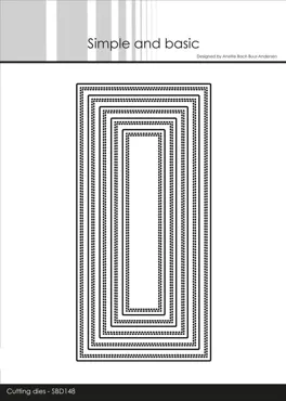 Simple and Basic Mini Slimcard Base Cutting Dies
