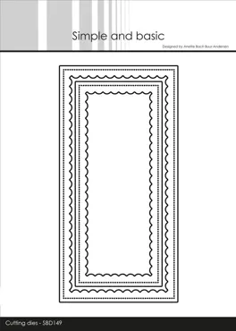 Simple and Basic Mini Slimcard with Inner Scallop Cutting Dies