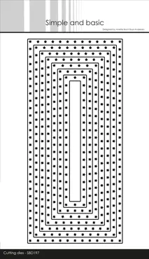 Simple and Basic Star Framed Slimcard Cutting Dies
