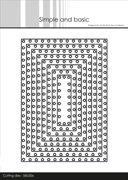 Simple and Basic Heart Framed Rectangle Cutting Dies