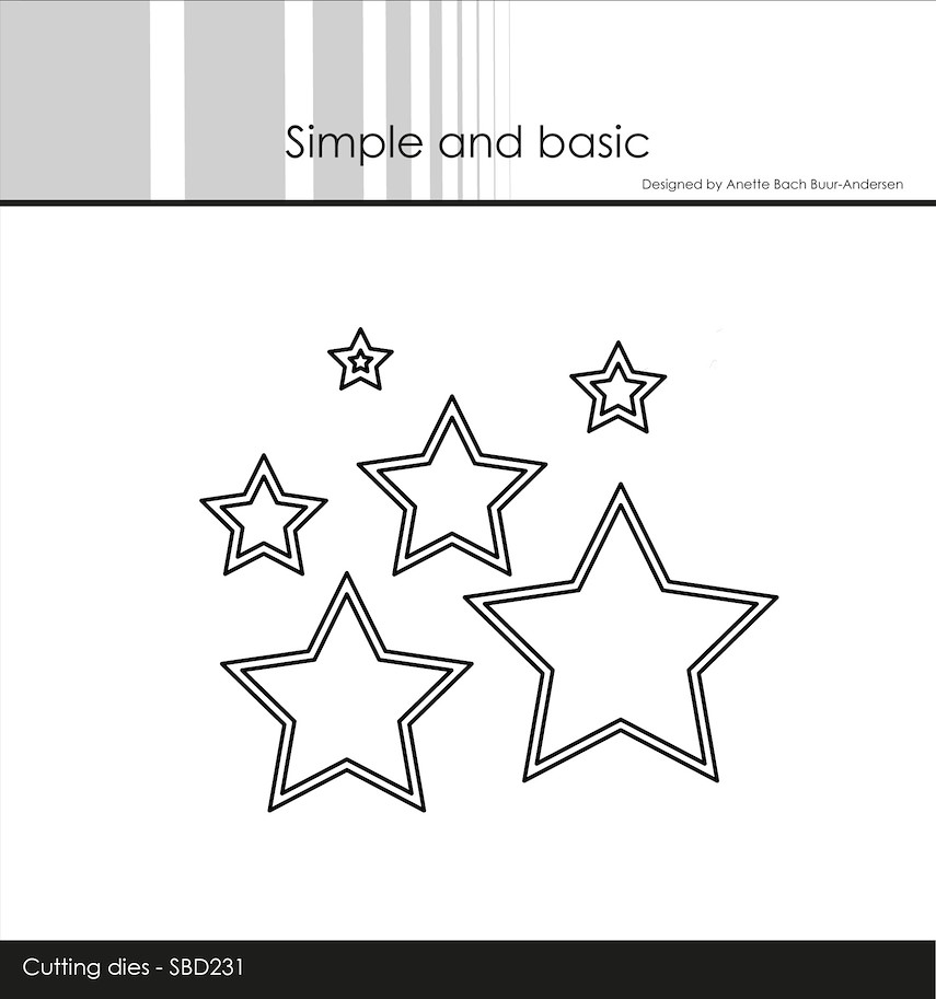 Simple and Basic Outline Stars Cutting Dies