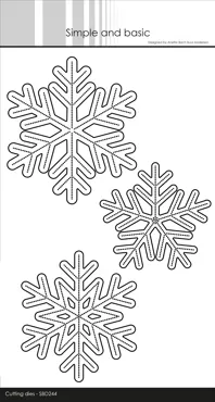 Simple and Basic XL Snowflakes Cutting Dies
