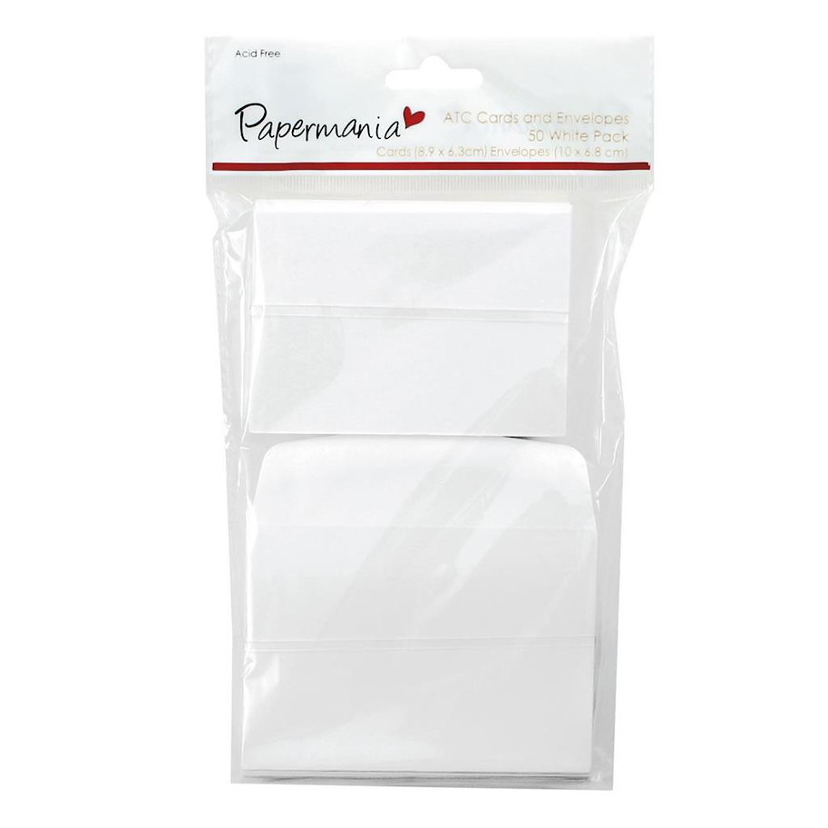 Papermania Cards/Envelopes (50pk) - White