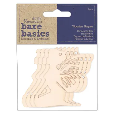 Bare Basics Wooden Shapes (6pcs) - Fairies