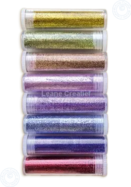 Leane Creatief Ultra fein Glitter 8 Farben