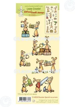 Leane Creatief combi clear stamp Bunnies special occasions
