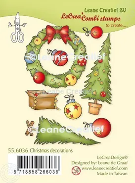 Leane Creatief combi clear stamp Christmas decorations