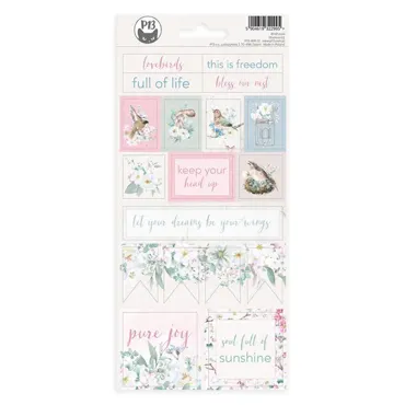 P13 - STICKER SHEET BIRDHOUSE 02, 10,5 X 23CM