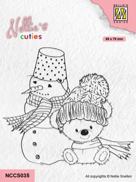 Nellie Snellen Cuties Winter Friends Clear Stamp