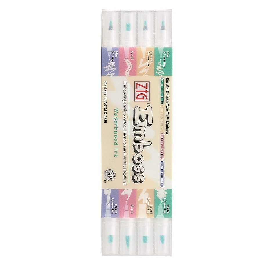 ZIG EMBOSS PENS WALLET OF 4