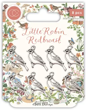 Craft Consortium Little Robin Redbreast Metal Charms Robin