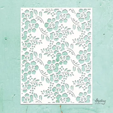 MINTAY KREATIVA - 6 X 8 STENCIL - FLOWERS