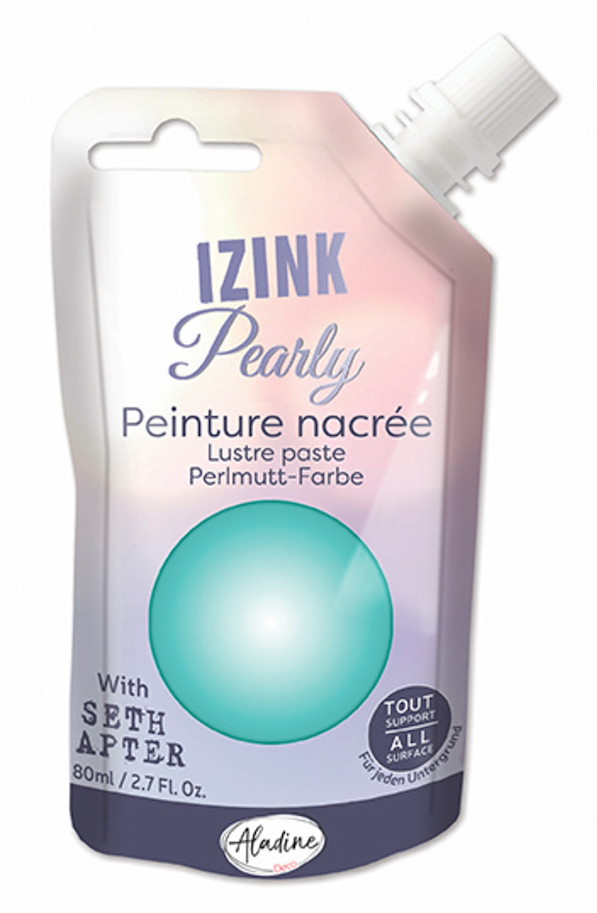 Aladine Izink Pearly Sky Green Lustre Paste 80ml  