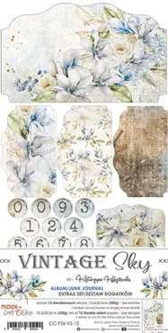 CRAFT O'CLOCK - VINTAGE SKY - JUNK JOURNAL - EXTRAS SET