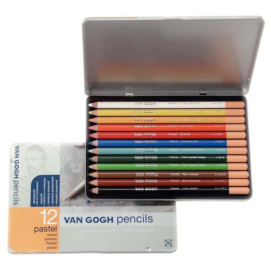 Royal Talens - Van Gogh - Starter-Set Pastellstifte mit 12 Farben 