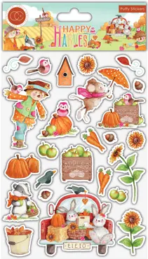 Craft Consortium Happy Harvest Puffy Stickers
