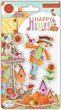 Craft Consortium Happy Harvest Clear Stamps Sunflower