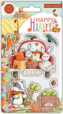 Craft Consortium Happy Harvest Clear Stamps Apples