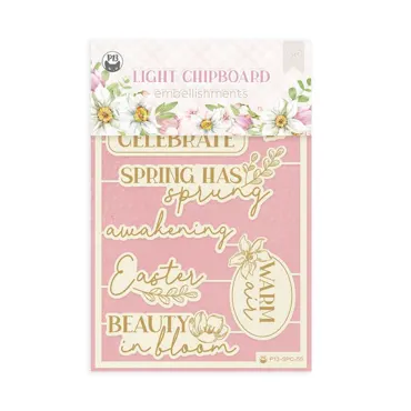 P13 - LIGHT CHIPBOARD EMBELLISHMENTS SPRING IS CALLING 07