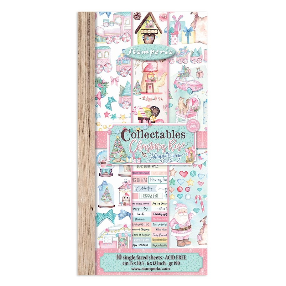 Stamperia Christmas Rose 6x12 Inch Paper Pack 