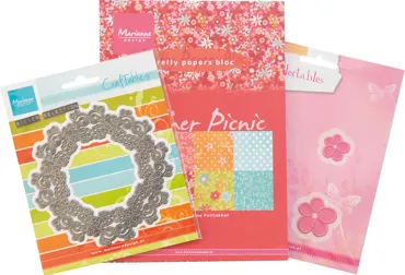 Marianne Design Pretty Papers Bloc/Craftables/Collectables Assorti Summer Picnic