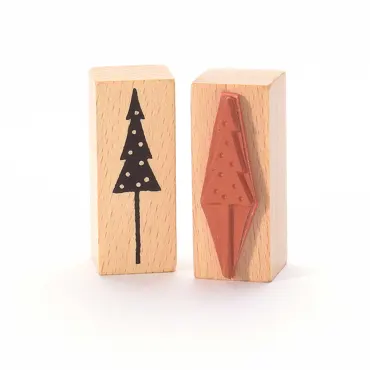 Heindesign Motivstempel kleiner Tannenbaum mit Kugeln