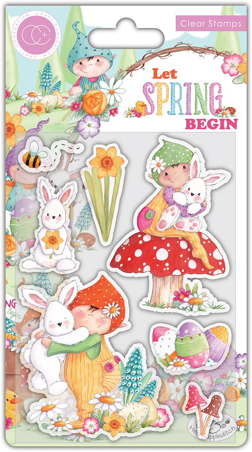 Craft Consortium Let Spring Begin Clear Stamps Bunny