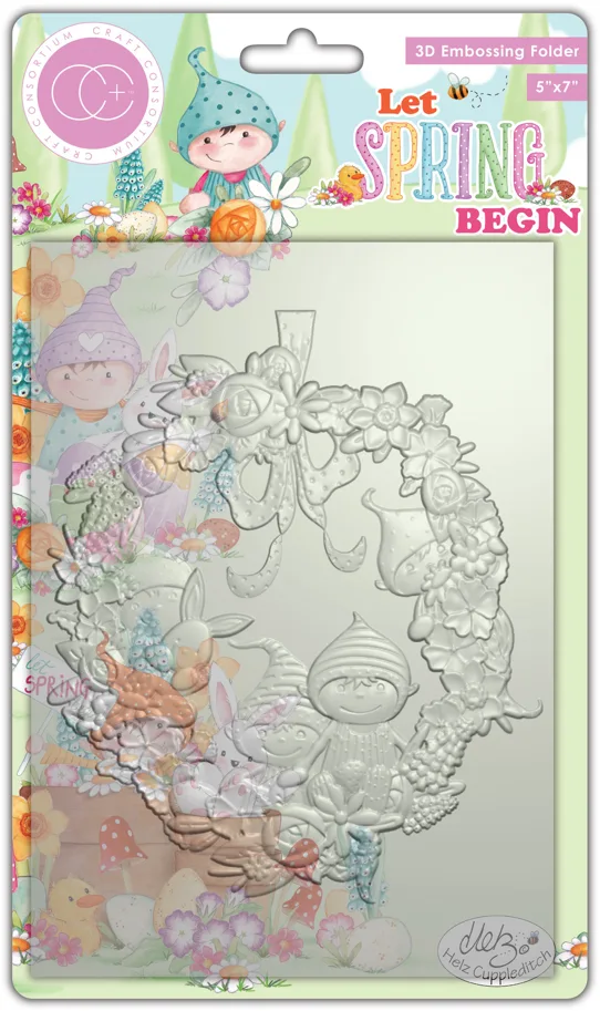 Craft Consortium Let Spring Begin 3D Embossing Folder 