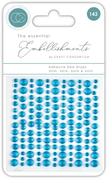Craft Consortium Adhesive Dew Drops Blue