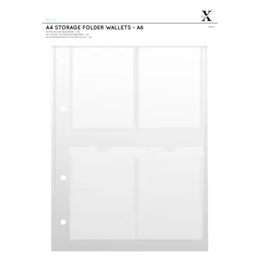 Xcut A4 Storage Folder Wallets A6