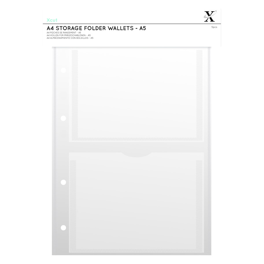 Xcut A4 Storage Folder Wallets A5 and 6x6 Inch 