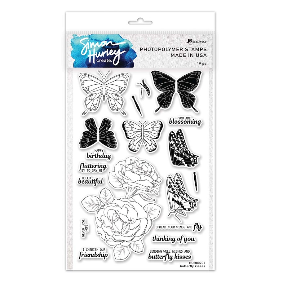 Ranger Butterfly Kisses Clear Stamp
