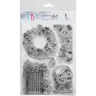 CIAO BELLA - CLEAR STAMP SET 6"X8" THE SECRET GARDEN