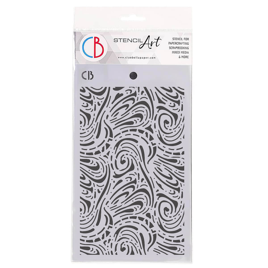 CIAO BELLA - TEXTURE STENCIL 5"X8" FLUID ART