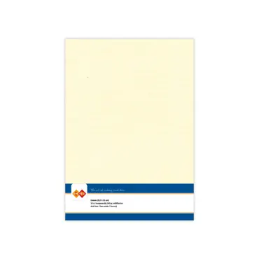 Card Deco Linen Cardstock A4 Cream 10stk.