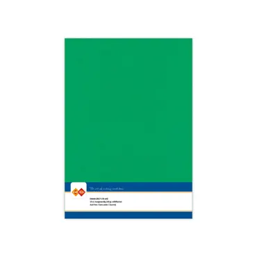 Card Deco Linen Cardstock A4 Green 10stk.