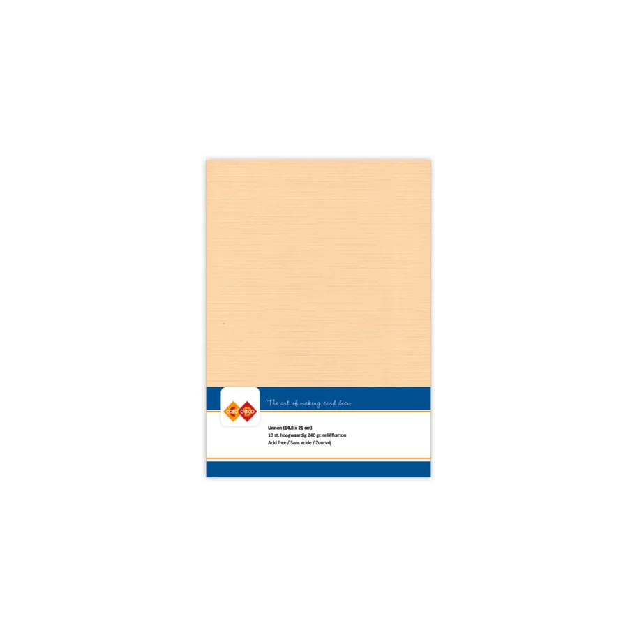 Card Deco Linen Cardstock A5 Sand