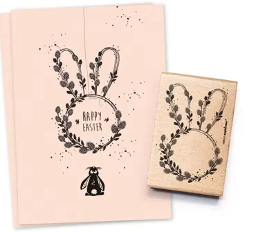 Cats on appletrees Stempel Hasenkranz