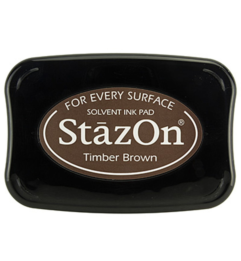 StazOn Solvent Ink pad Timber Brown 