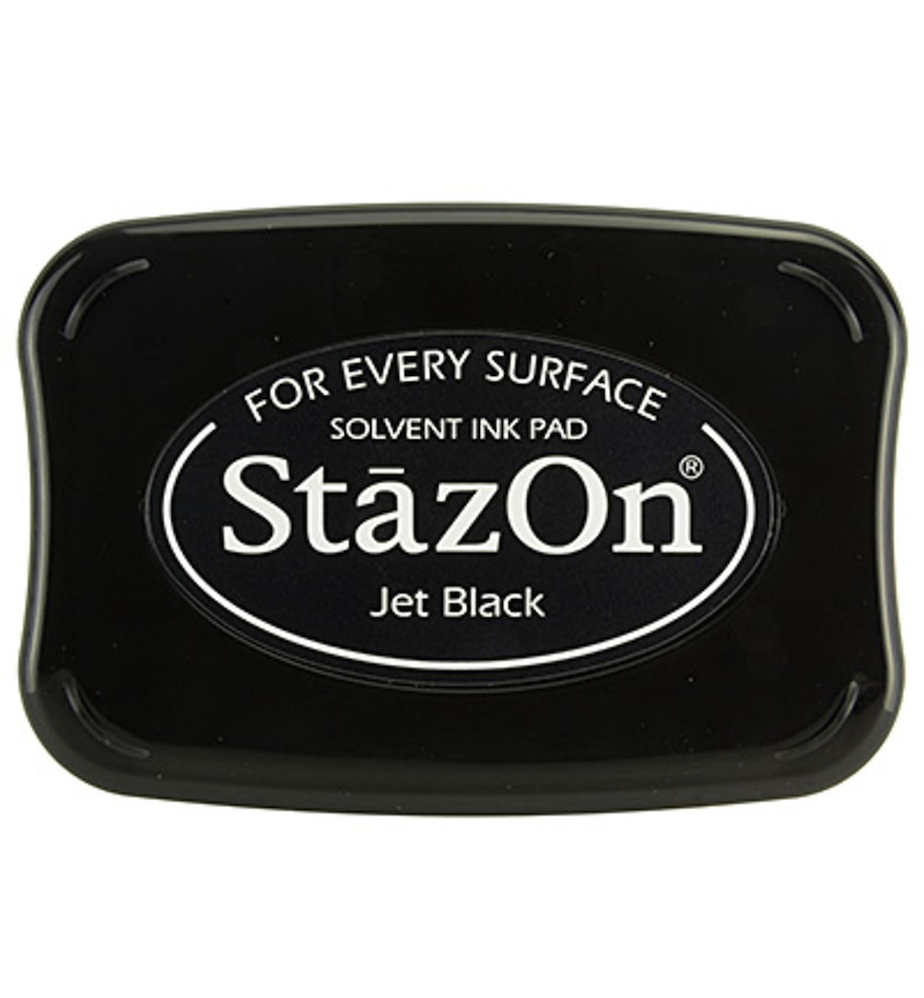 StazOn Solvent Ink pad Jet Black 