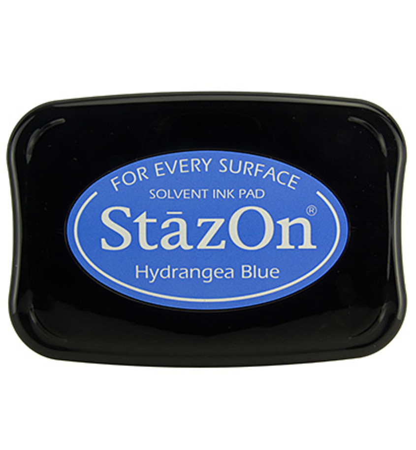 StazOn Solvent Ink pad Hydrangea Blue