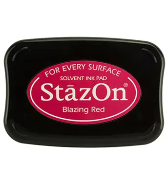StazOn Solvent Ink pad Blazing Red