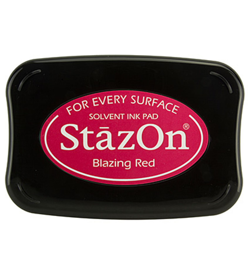 StazOn Solvent Ink pad Blazing Red