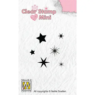 Nellie Snellen Mini Clear Stamps Stars